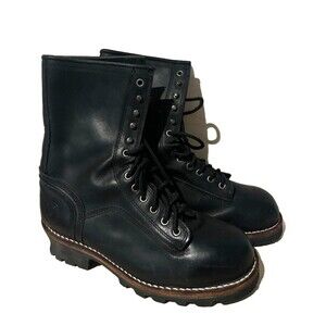 Western Chief Black Leather Work Boots - Men's 11 - Heavy Duty, Lace Up, Durable